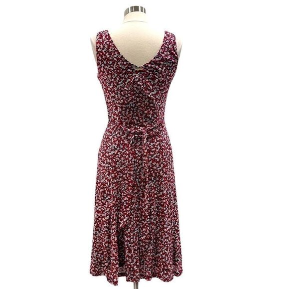 Michael Kors Floral Print Midi Sleeveless Dress M - Picture 2 of 10